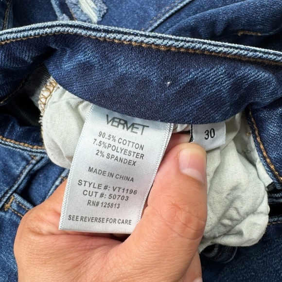 Vervet Modern Love High Rise Mom Jeans 30 - Picture 10 of 13